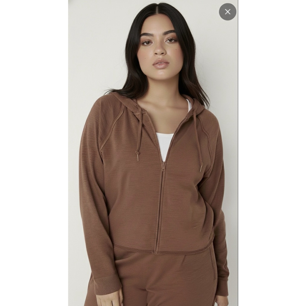 Victoria's Secret PINK Lounge 100% Cotton Zip-Up XL - Picture 2 of 2